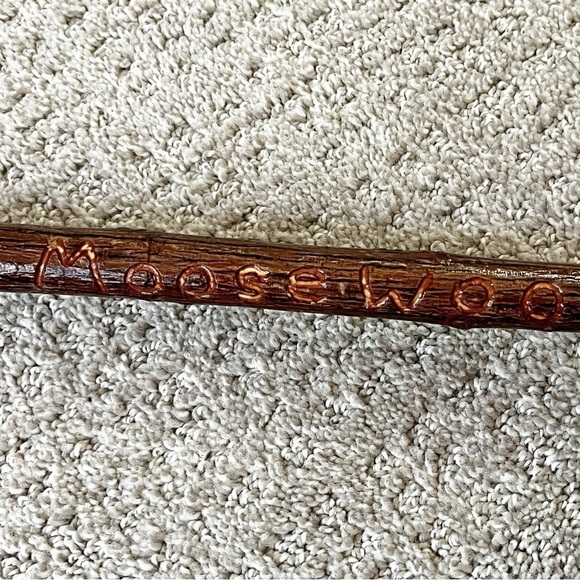 Striped Maple Moosewood Cut Walking Trekking Stick Twist Staff Hiking Maine Cane - Picture 9 of 16